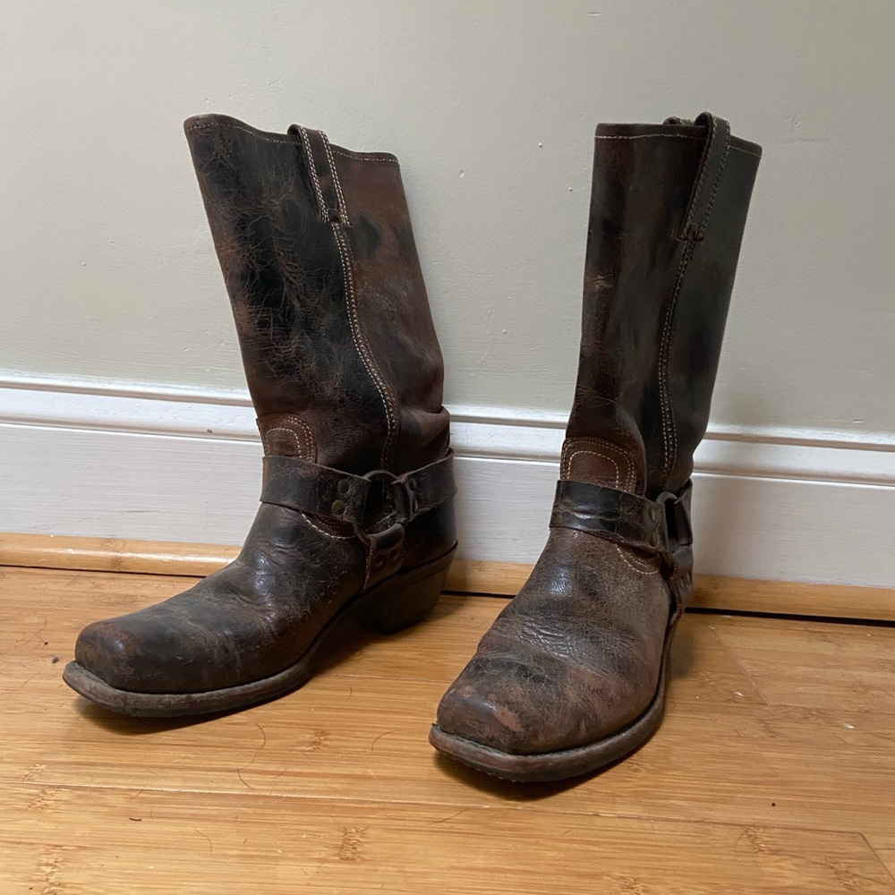 Frye Harness Moto Boots